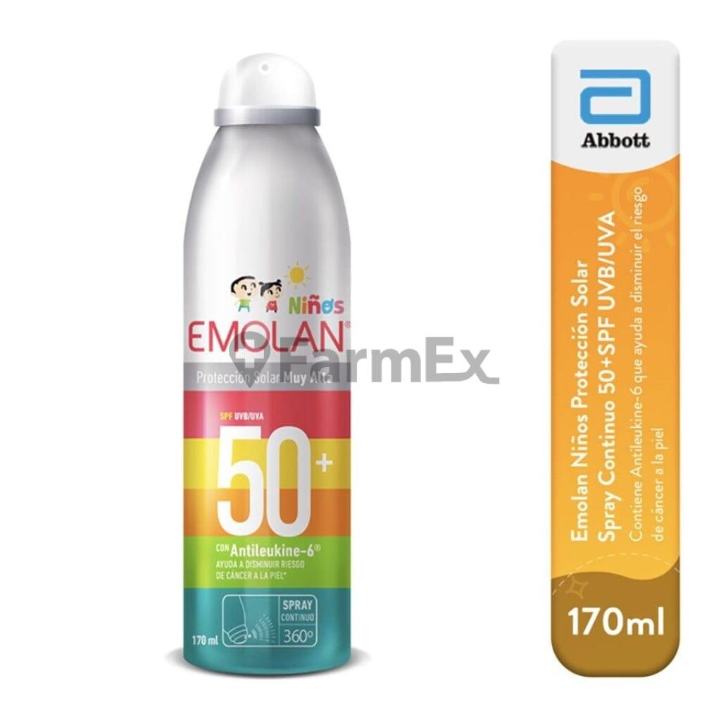 Protector Solar Emolan Niños "Muy Alta" Spray Continuo x 170 ml dukay